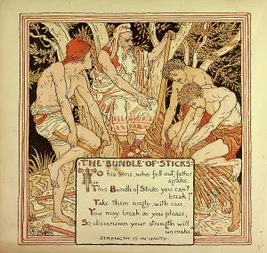 Arts And Crafts Prints: The Bundle of Sticks