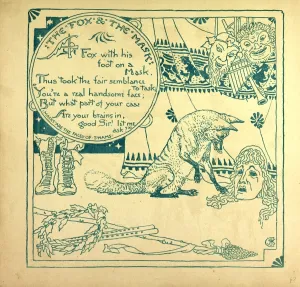 Victorian Era Wildlife Art Prints: The Fox and the Mask