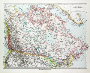 Illustrative Technique Artwork Prints: Map of Canada, 1899