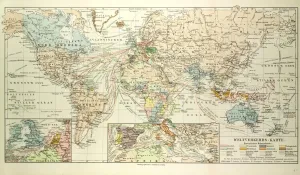 Old World Map Prints: Old Map of the World