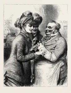 Vintage Political Illustration Prints: Source Size = 3580 x 4607