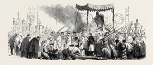 Palm Sunday Print Engraving