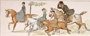 Liszt Collection Print - HORSERIDING Engravings 3917 x 1585