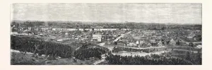 Australian Capital Cityscape Prints: Source Size = 5875 x 1909