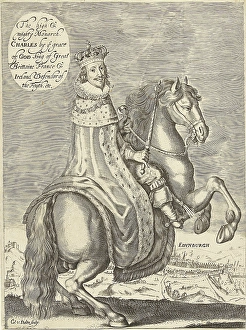 Equestrian Portrait of Charles I, King of England, Cornelis van Dalen (I), 1612 - 1665 Equestrian Portrait of Charles I, King of England, Cornelis van Dalen (I), 1612 - 1665