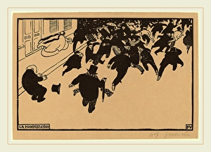 Felix Vallotton, La Manifestation (The Demonstration), Swiss, 1865-1925, 1893, woodcut Felix Vallotton, La Manifestation (The Demonstration), Swiss, 1865-1925, 1893, woodcut