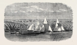 Fetes of the Viceroy of Egypt: Regatta at Ismailia, on Lake Timsah, 1869 Fetes of the Viceroy of Egypt: Regatta at Ismailia, on Lake Timsah, 1869