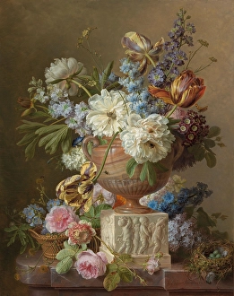 Flower Still-life Alabaster Vase bouquet flowers Flower Still-life Alabaster Vase bouquet flowers