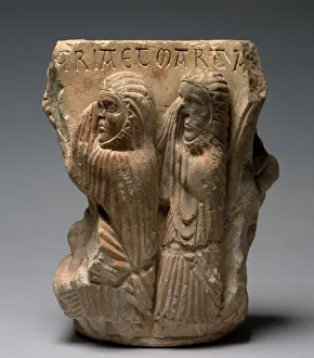 Fragment Double Capital Mary Martha Raising Lazarus Fragment Double Capital Mary Martha Raising Lazarus
