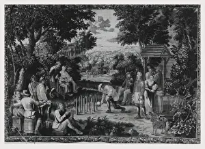 Classic Board Games Prints: Game ninepins