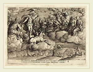 Georg Pencz (German, c. 1500-1550), The Triumph of Eternity, engraving Georg Pencz (German, c. 1500-1550), The Triumph of Eternity, engraving