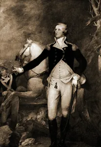 George Washington, full-length portrait by horse, Washington, George, 1732-1799, Horses George Washington, full-length portrait by horse, Washington, George, 1732-1799, Horses