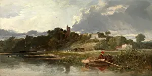 Landscape With Cattle Prints: Gillingham on the Medway Signed and dated, lower center (on stem of boat): W
