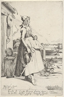 Girl from Hoorn, sideways, The Netherlands, Gillis van Scheyndel (I), Clement de Jonghe Girl from Hoorn, sideways, The Netherlands, Gillis van Scheyndel (I), Clement de Jonghe