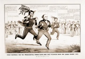 The great footrace for the presidential purse (100, 000 and picking) over the Union The great footrace for the presidential purse (100, 000 and picking) over the Union