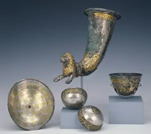Semi Precious Stone Jewelry Prints: Group of Five Vessels