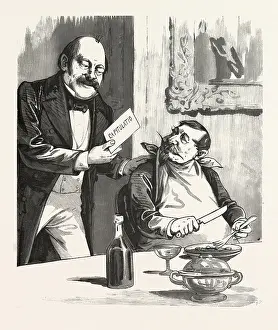 Liszt Gourmet Archive Images Prints: Having dinner after the capitulation, Paris, France, 19th century, franco prussian war