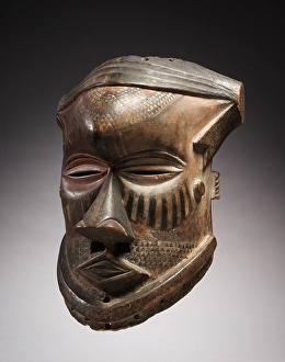 Helmet Mask mid-late 1800s Central Africa Democratic Republic Helmet Mask mid-late 1800s Central Africa Democratic Republic