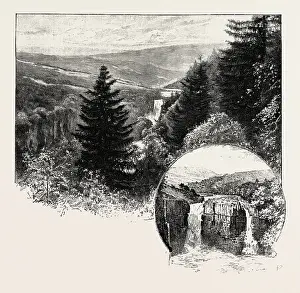 High Force Waterfall Print (Left), Teesdale Landscape