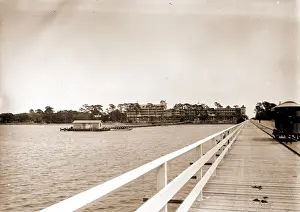 Framed Print : Hotel Ormond Print from Bridge, 1890 Framed Print : Hotel Ormond Print from Bridge, 1890