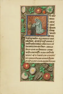 Gold Leaf Illumination Prints: Initial I: Saint Mark
