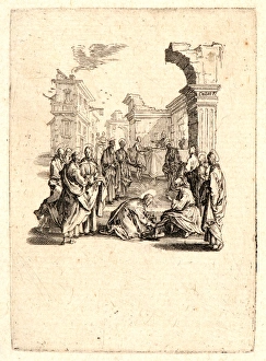 Jacques Callot (French, 1592 - 1635). Christ Washing the Apostles Feet (Le lavement Jacques Callot (French, 1592 - 1635). Christ Washing the Apostles Feet (Le lavement