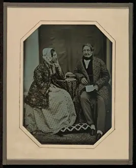 Framed Print : Jean-Gabriel Eynard and Anne Eynard Print, Daguerreotype Framed Print : Jean-Gabriel Eynard and Anne Eynard Print, Daguerreotype