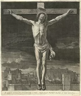 Dying Collection: Jean Morin, after Philippe de Champaigne, Christ Dying on the Cross, French, c. 1600-1650