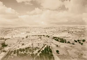 Jerusalem Panorama Prints: Jerusalem panorama cloud effect Russian Tower
