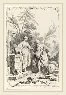 Joseph Wagner (publisher) after Jacopo Amigoni (German, 1706-1780), Rebecca at the Well Joseph Wagner (publisher) after Jacopo Amigoni (German, 1706-1780), Rebecca at the Well