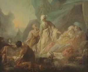Laban Searching Stolen Gods 1753 Augustin de Saint-Aubin Laban Searching Stolen Gods 1753 Augustin de Saint-Aubin