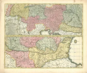 Map Fluminum princeps Danubius Gerhard Valk -1726 Map Fluminum princeps Danubius Gerhard Valk -1726