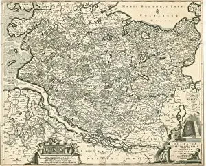 Antique Copperplate Prints For Sale Prints: Map Holsatiae tabula generalis Frederick de Wit