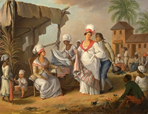 Market Day, Roseau, Dominica Linen Market, Dominica, Agostino Brunias, 1728-1796, Italian Market Day, Roseau, Dominica Linen Market, Dominica, Agostino Brunias, 1728-1796, Italian