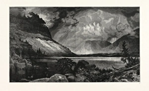 MOORE'S LAKE, UTAH. Thomas Moran (February 12, 1837 a August 25, 1926) from Bolton MOORE'S LAKE, UTAH. Thomas Moran (February 12, 1837 a August 25, 1926) from Bolton