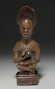 Mother-and-Child Figure mid late 1800s Central Africa Mother-and-Child Figure mid late 1800s Central Africa