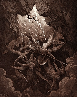 THE MOUTH OF HELL, BY GUSTAVE DORE, 1832 - 1883, French THE MOUTH OF HELL, BY GUSTAVE DORE, 1832 - 1883, French