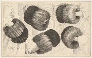 Wenceslaus Hollar Artist Prints: Muff Five Views 1645-46 Etching first state