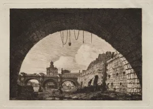 New Bridge Samaritaine under First Arch Exchange Bridge New Bridge Samaritaine under First Arch Exchange Bridge