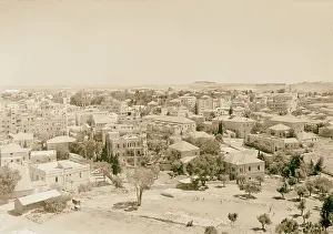 Jerusalem City View Prints: Panorama two sections Newer Jerusalem skyscraper