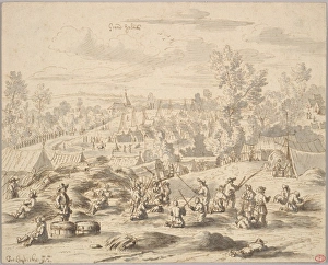 Peasants Landscape Military Camp Grand-Hallet Peasants Landscape Military Camp Grand-Hallet