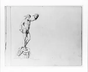Sketches Collection: Perseus Sketchbook ca 1860 Graphite paper 8 1 / 16