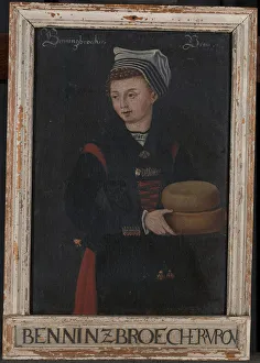 Picture frame Benninzbroecher Vrou Old painting Picture frame Benninzbroecher Vrou Old painting