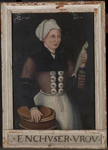Picture frame Enchuser Vrou Old painting lady Picture frame Enchuser Vrou Old painting lady