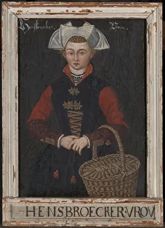 Picture frame Hensbroecker Vrou Old painting lady Picture frame Hensbroecker Vrou Old painting lady