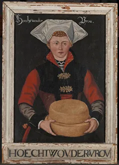 Picture frame Hoechtwouder Vrou Old painting Picture frame Hoechtwouder Vrou Old painting