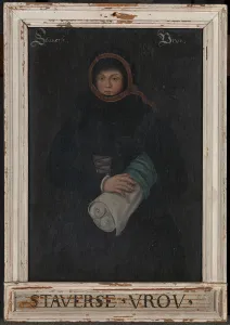 Picture frame Staverse Vrou Old painting lady Picture frame Staverse Vrou Old painting lady