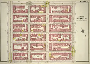 Old American Geography Maps Prints: Plate 2: Part of Section 6