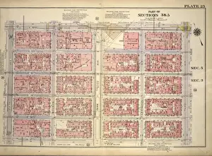 Vintage NYC Map Prints: Plate 25, Part of Sections 3&5: Bounded by E. 42nd Street, Third Avenue, E. 37th Street