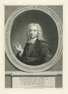 Images Dated 16th October 2019: Portrait of Daniel Gerdes, an etched print on paper
